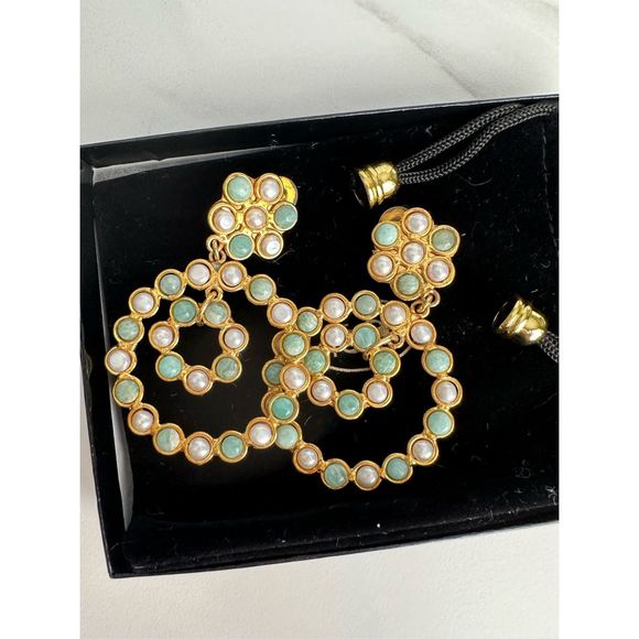 Sylvia Toledano
Flower Candies 22K Goldplated & Multi-Stone Clip-On Drop Earring - Picture 5 of 5